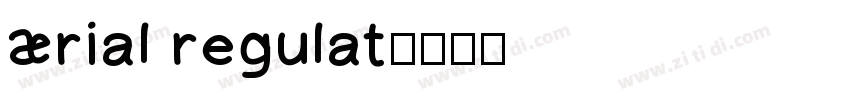 Arial regulat字体转换